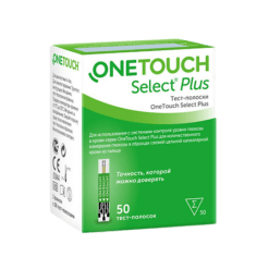 Тест-полоски OneTouch Select Plus, 50 шт