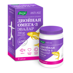Anti-Age Double Omega-3 700 mg capsules, 30 pcs.