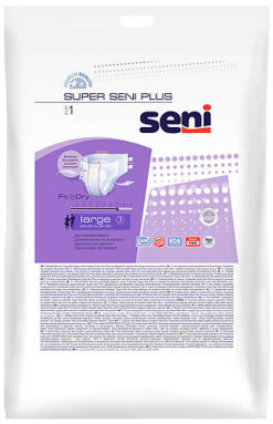 Seni Super Plus Large adult diapers (100-150 cm), 1 pc