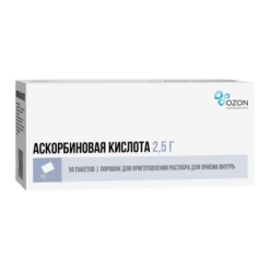 Ascorbic acid, 2.5 g 50 pcs