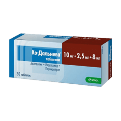 Co-Dalneva, tablets 10 mg+2, 5 mg+8 mg 30 pcs