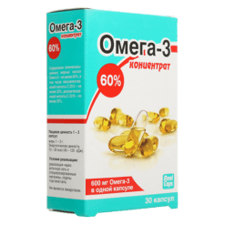 Omega-3 concentrate 60% capsules, 30 ml