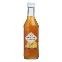 Ginger and lemon fructose syrup, 250 ml