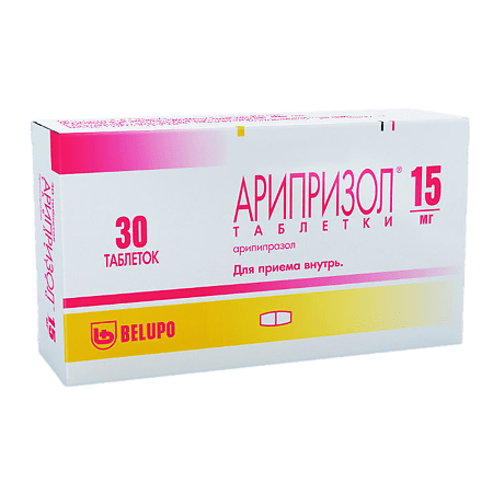 Арипризол, таблетки 15 мг 30 шт