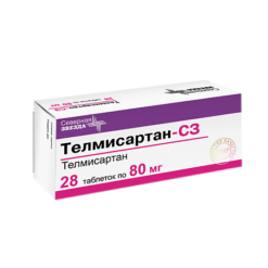 Телмисартан-СЗ, таблетки 80 мг 28 шт