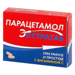 Парацетамол Экстратаб, таблетки 500 мг+150 мг 20 шт