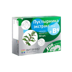 Vitamir Motherwort extract with vitamin B6 tablets, 50 pcs.