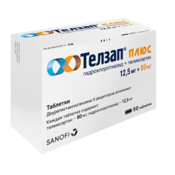Telzap Plus, tablets 12.5mg+80 mg 90 pcs