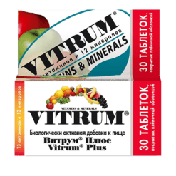 Vitrum Plus tablets, 30 pcs.