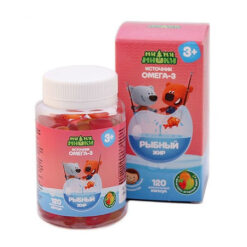 Fish Oil Mee-Mee-Tees Children 400 mg fruit-berry mix chewable capsules, 120 pcs.