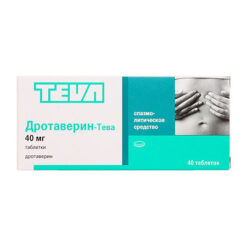 Дротаверин-Тева, таблетки 40 мг 40 шт