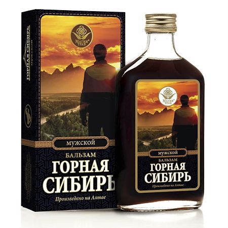 Горная Сибирь бальзам Мужской безалкогольный, 250 мл