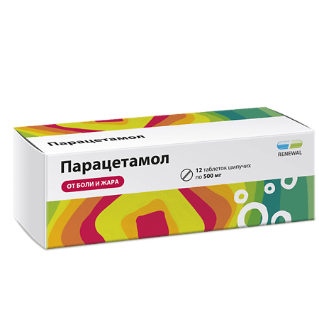 Paracetamol Reneval, 500 mg 12 pcs