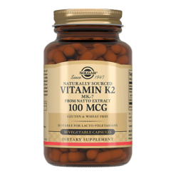 Solgar Vitamin K2 natural (menaquinone 7) capsules 100 micrograms, 50 pcs.
