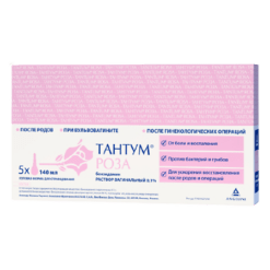 Tantum rose, vaginal solution 0,1% 140 ml 5 pcs