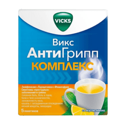 Vicks Anti-Influenza Complex, lemon 5 pcs