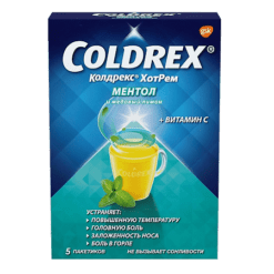 Coldrex HotRem, menthol and honey lemon 5 g 5 pcs