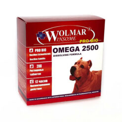 Wolmar Winsome Pro Bio Omega 2500 Синергетический комплекс для крупных пород собак, 200шт
