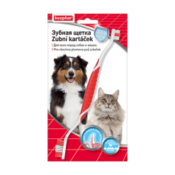 Beaphar Зубная щетка двойная для собак и кошек