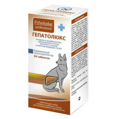 Pchelodar Гепатолюкс для профилактики и лечения печени, у собак средних и крупных пород 50таб.