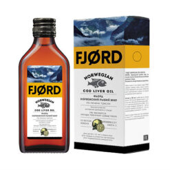 Fjord Norwegian fish oil with lemon flavor, 100ml