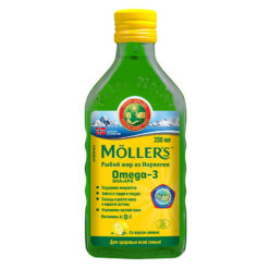 Möller Lemon Flavor Fish Oil, 250 ml