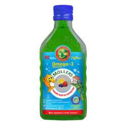 Möller fish oil with fruit flavor, 250 ml