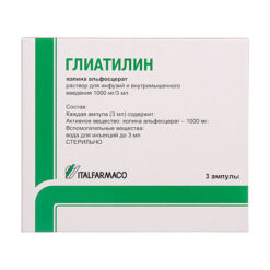 Gliatilin, 1000 mg/3ml 3 mL 3 pcs