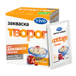 Vivo Cottage cheese starter sachets 500 mg, 4 pcs.