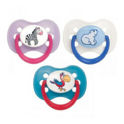 Canpol round latex pacifier 6-18 Animals