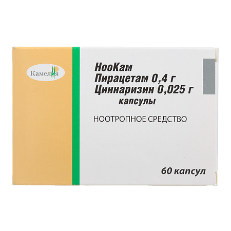 NooCam, 400 mg+25 mg capsules 60 pcs