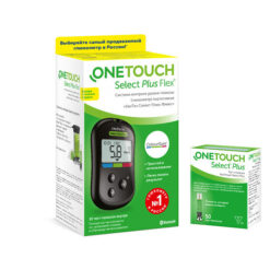 Глюкометр OneTouch Select Plus Flex+тест-полоски 50 шт., 1 уп.