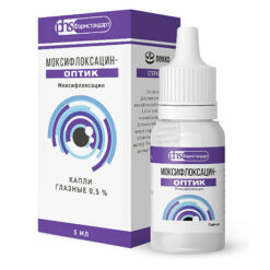 Moxifloxacin-Optic, eye drops 0.5% 5 ml