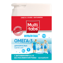 Мульти-табс Омега-3 капсулы 716,4 мг, 120 шт.