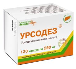 Ursodez, capsules 250 mg 120 pcs