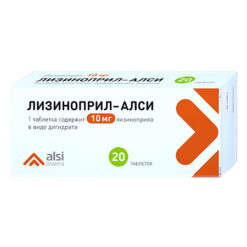 Lisinopril-ALSI, tablets 10 mg 20 pcs