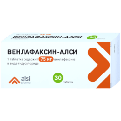 Venlafaxine-ALSI, tablets 75 mg 30 pcs