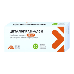 Citalopram-ALSI, 20 mg 30 pcs