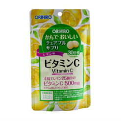 Orihiro Lemon-flavored Vitamin C tablets, 120 pcs.