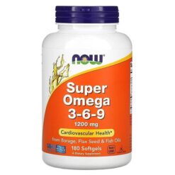 Now Супер Омега-3-6-9 капсулы 1200 мг, 180