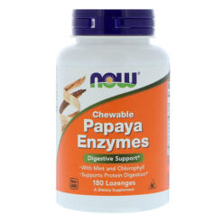 Now Papaya Enzyme Papaya chewable tablets, 180 pcs.