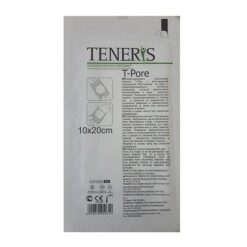 Teneris T-Pore Non-woven fixing tape with viscose absorbent pad 20x10cm, 1 pc