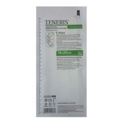 Teneris T-Pore Non-woven fixing tape with viscose absorbent pad 25x10cm, 1 pc