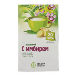 Зеленый чай с имбирем фильтпакетики 2 г, 20 шт.