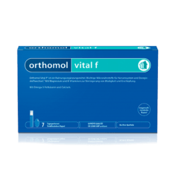 Ортомол Витал ф/Orthomol Vital f liquid питьевые бутылочки+капсулы, курс 7 дней