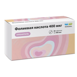 Folic acid tablets 400 mcg prenatal Reneval, 90 pcs
