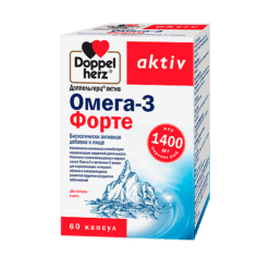 Doppelgerz Aktiv Omega-3 Forte capsules, 60 pcs.