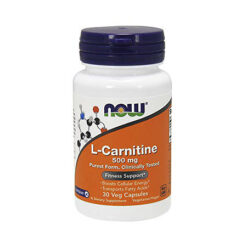 Now L-Carnitine L-Carnitine 500 mg vegetarian capsules, 30 pcs.