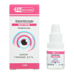 Левофлоксацин-Оптик, капли глазные 0,5% 5 мл