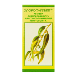 Chlorophyllipt in alcohol, and topical application 1% 50 ml